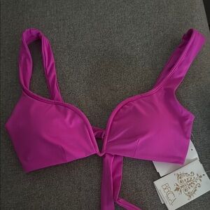 BECCA Fuchsia Bikini Top